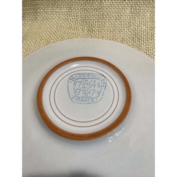 NIDERVILLER France pale lavender pedestal tea coffee cup and saucer set of 2 - Picture 8 of 9